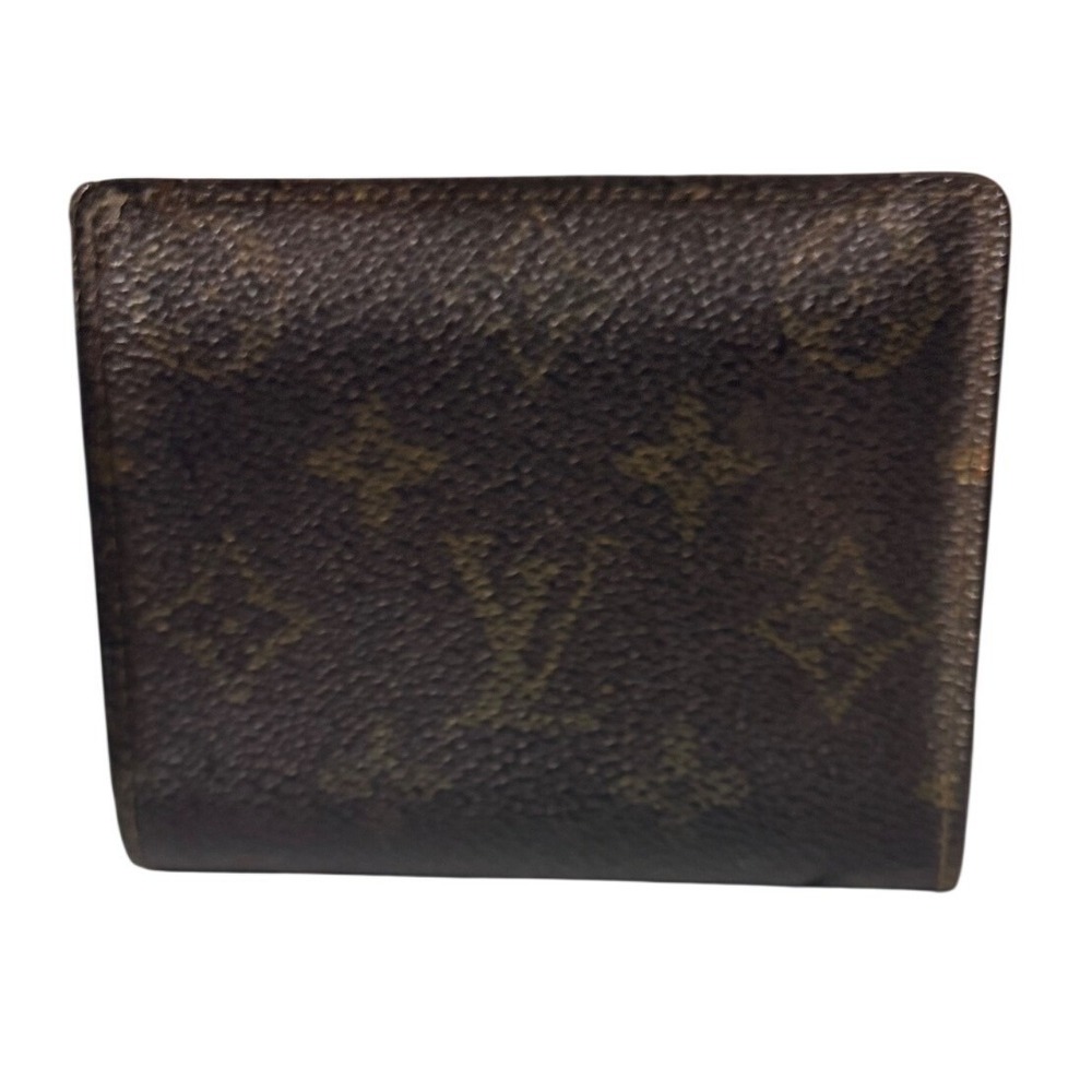 Louis Vuitton Monogram ID Holder Wallet Brown‎ Coated Canvas Made in France